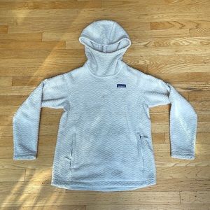 Women's White Fleece Hoodie